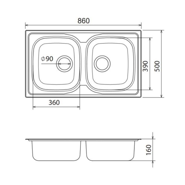 Νεροχύτης Valley 25286