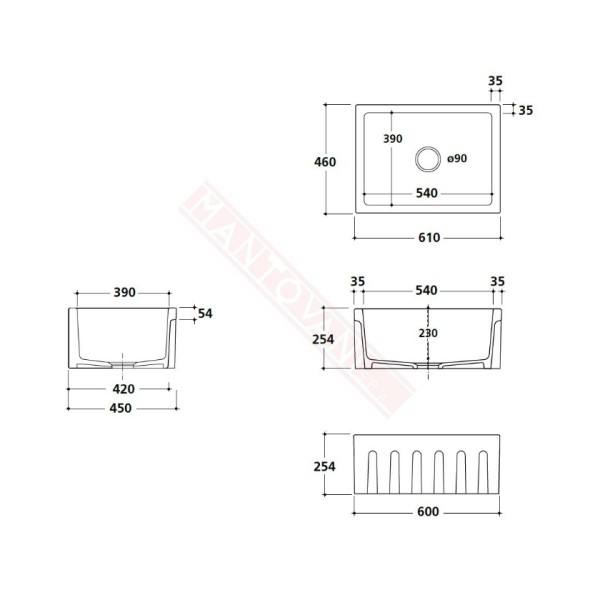 Νεροχύτης Fluted 5120