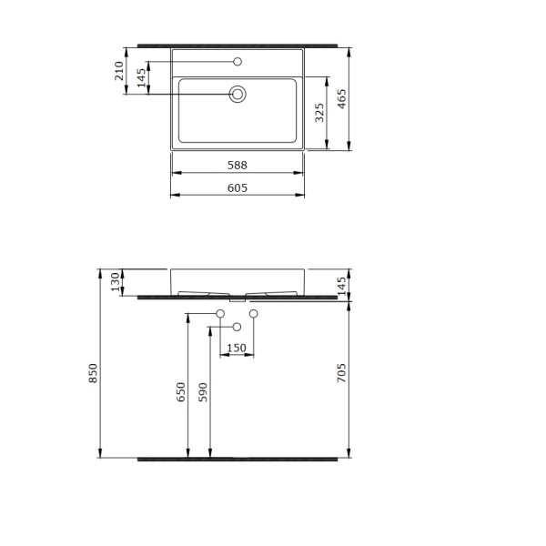 Νιπτήρας Milano