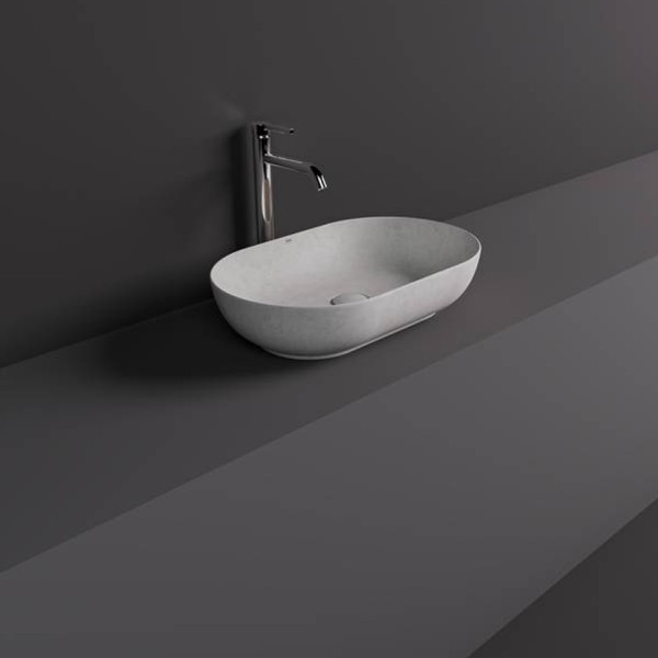 Νιπτήρας Skin Concrete White 35x55cm