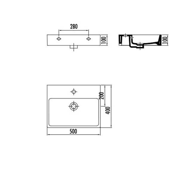 Νιπτήρας NX 242 Λευκός