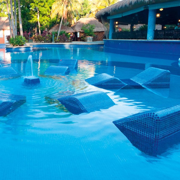 Ψηφίδα Πισίνας Azul Claro Niebla 2.2x2.2 cm