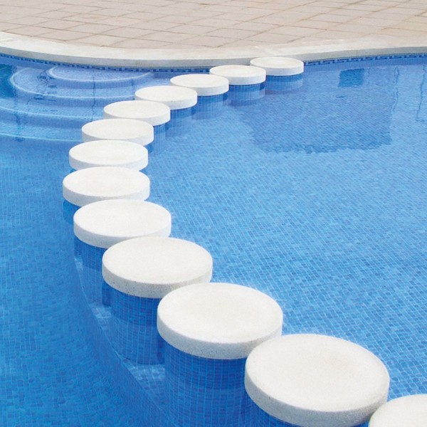 Ψηφίδα Πισίνας Azul Claro Niebla 2.2x2.2 cm