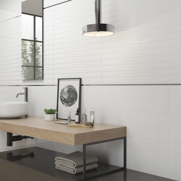 Πλακάκι γυαλιστερό Blanco Brillo 25x40 cm