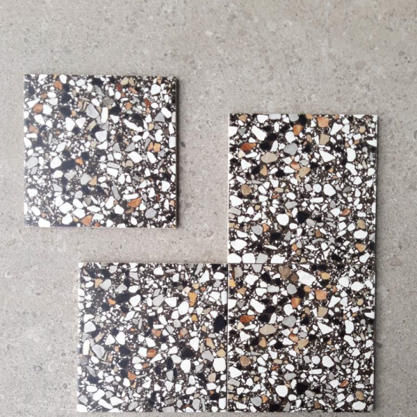 Πλακάκι Frammenti Nero Macro 20x20 cm