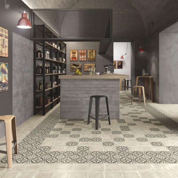 Πλακάκι Decoro P. Ducale B&W Sogg. B 20x20 cm