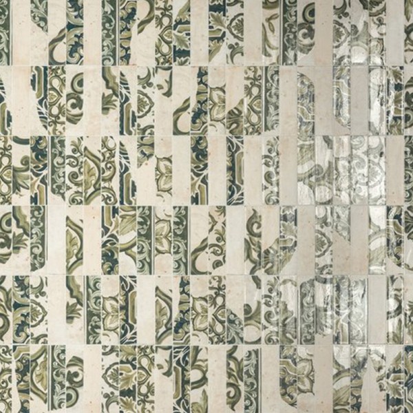 Πλακάκι Fregio Verde Maiolica 6x24 cm Marca Corona