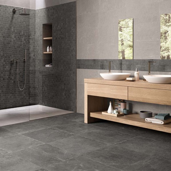 Πλακακι Groove Mistique Black 80x80 cm