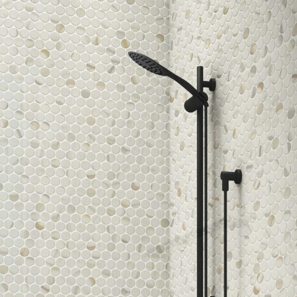 Πλακάκι ψηφίδα Circle calacatta gold matt 30.9x30.9 cm