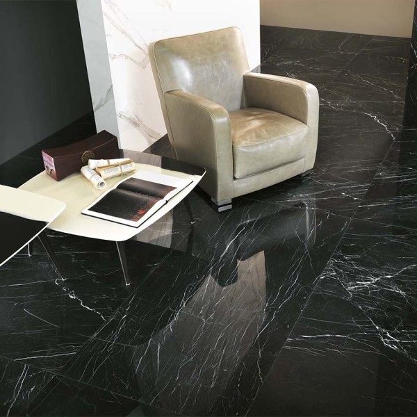 Πλακάκι Roma Nero Reale 75x75 cm