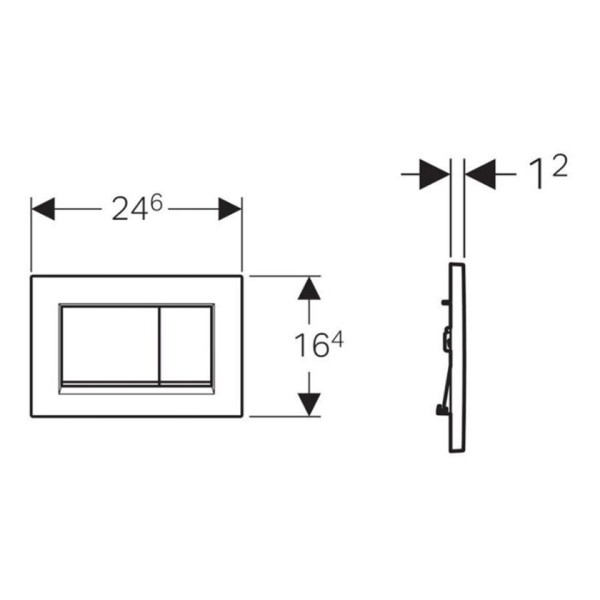 Πλακέτα Sigma 30 Λευκή Geberit