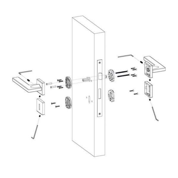 Πόμολο Convex 2145 νίκελ ματ 14.6 x 5