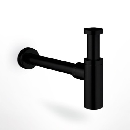 Σιφόνι νιπτήρος διακοσμητικό μαύρο ματ sphera