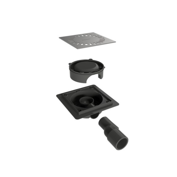 Σιφόνι, Σχάρα ντουζιέρας Aqua Compact 15x15 cm