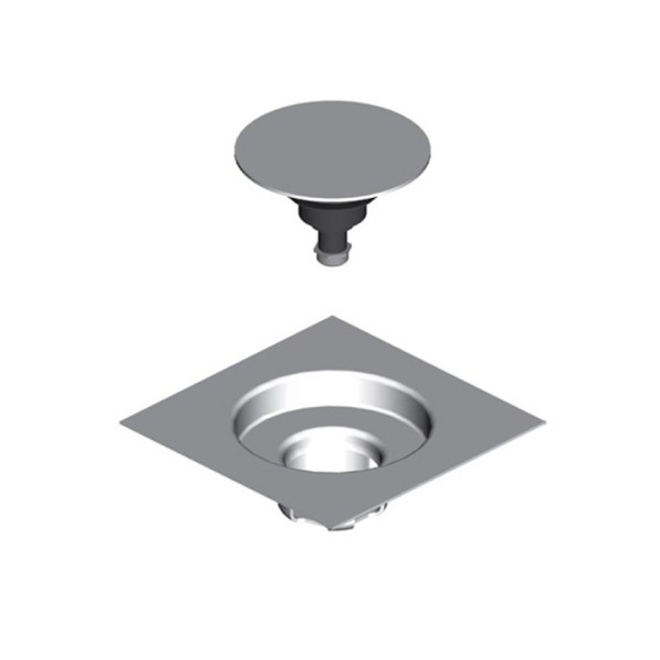 Σιφόνι δαπέδου με μηχανισμό Pop-up 15x15