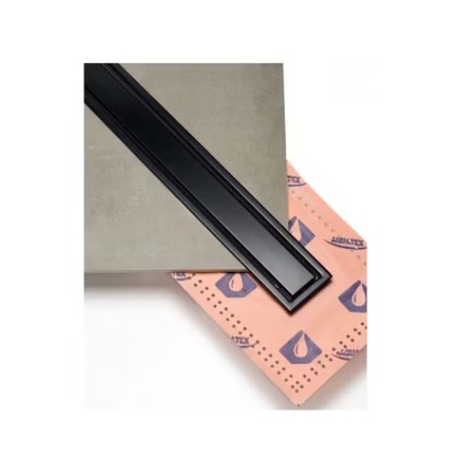 Σιφόνι, κανάλι ντουζιέρας 60 cm black matt Tema 93736-1N