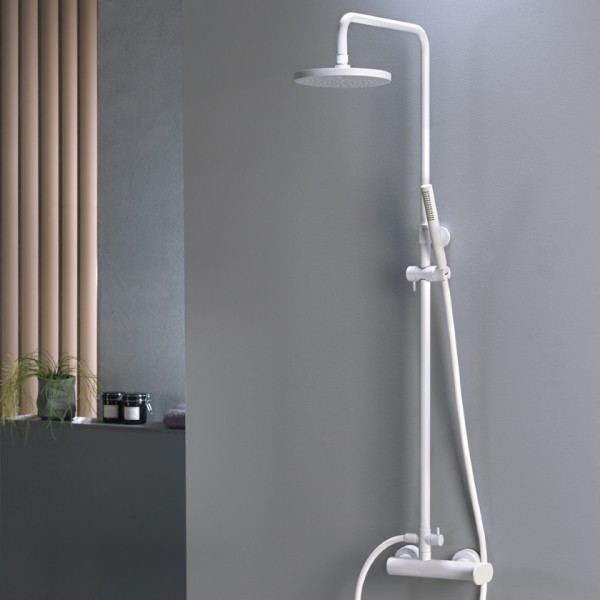 Στήλη ντους Slim white matt 500065-300