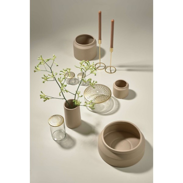 Διακοσμητική πήλινη γλάστρα Strat Η10